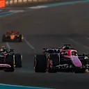 ABU DHABI, UNITED ARAB EMIRATES - DECEMBER 08: Jack Doohan of Australia driving the (61) Alpine F1 A524 Renault leads Yuki Tsunoda of Japan driving the (22) Visa Cash App RB VCARB 01 during the F1 Grand Prix of Abu Dhabi at Yas Marina Circuit on December 08, 2024 in Abu Dhabi, United Arab Emirates. (Photo by Joe Portlock/Getty Images)