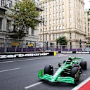 BAKU, AZERBAIJAN - SEPTEMBER 14: Zhou Guanyu of China driving the (24) Kick Sauber C44 Ferrari on track during final practice ahead of the F1 Grand Prix of Azerbaijan at Baku City Circuit on September 14, 2024 in Baku, Azerbaijan. (Photo by Clive Rose - Formula 1/Formula 1 via Getty Images)