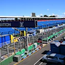 The F1 paddock has been setting up in Melbourne in preparation for the Australian Grand Prix