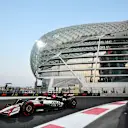 ABU DHABI, UNITED ARAB EMIRATES - DECEMBER 05: Esteban Ocon of France driving the (31) Haas F1 VF-25 Ferrari on track during practice ahead of the F1 Grand Prix of Abu Dhabi at Yas Marina Circuit on December 05, 2025 in Abu Dhabi, United Arab Emirates. (Photo by James Sutton - Formula 1/Formula 1 via Getty Images)