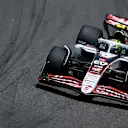 SAO PAULO, BRAZIL - NOVEMBER 07: Oliver Bearman of Great Britain driving the (87) Haas F1 VF-25 Ferrari on track during practice ahead of the F1 Grand Prix of Brazil at Autodromo Jose Carlos Pace on November 07, 2025 in Sao Paulo, Brazil. (Photo by Hector Vivas/Getty Images)