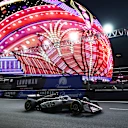 LAS VEGAS, NEVADA - NOVEMBER 20: Esteban Ocon of France driving the (31) Haas F1 VF-25 Ferrari on track during practice ahead of the F1 Grand Prix of Las Vegas at Las Vegas Strip Circuit on November 20, 2025 in Las Vegas, Nevada. (Photo by Chris Graythen/Getty Images)