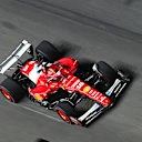 LAS VEGAS, NEVADA - NOVEMBER 20: Charles Leclerc of Monaco driving the (16) Scuderia Ferrari SF-25 on track during practice ahead of the F1 Grand Prix of Las Vegas at Las Vegas Strip Circuit on November 20, 2025 in Las Vegas, Nevada. (Photo by Clive Mason/Getty Images)