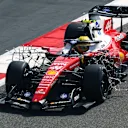 BAHRAIN, BAHRAIN - FEBRUARY 11: Lewis Hamilton of Great Britain driving the (44) Scuderia Ferrari