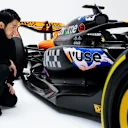 Livery artist MILTZ assesses his special design, which will adorn both McLaren cars across the Japanese Grand Prix weekend