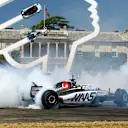 Ollie Bearman drives the Haas VF-23 during the Goodwood Festival of Speed
