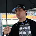 MIAMI, FLORIDA - MAY 02: Gabriel Bortoleto of Brazil and Audi F1 Team on the grid during the Sprint ahead of the F1 Grand Prix of Miami at Miami International Autodrome on May 02, 2026 in Miami, Florida. (Photo by Sam Bagnall/Sutton Images)