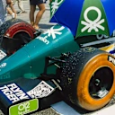 ...and even occasionally made use of multi-coloured tyres