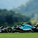 SPIELBERG, AUSTRIA - JUNE 28: Lance Stroll of Canada driving the (18) Aston Martin AMR24 Mercedes on track during Sprint Qualifying ahead of the F1 Grand Prix of Austria at Red Bull Ring on June 28, 2024 in Spielberg, Austria. (Photo by Chris Graythen/Getty Images)