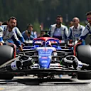 SPIELBERG, AUSTRIA - JUNE 29: Daniel Ricciardo of Australia and Visa Cash App RB prepares to drive on the grid prior to the Sprint ahead of the F1 Grand Prix of Austria at Red Bull Ring on June 29, 2024 in Spielberg, Austria. (Photo by Rudy Carezzevoli/Getty Images)