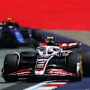 SPIELBERG, AUSTRIA - JUNE 29: Nico Hulkenberg of Germany driving the (27) Haas F1 VF-24 Ferrari on track during the Sprint ahead of the F1 Grand Prix of Austria at Red Bull Ring on June 29, 2024 in Spielberg, Austria. (Photo by Bryn Lennon - Formula 1/Formula 1 via Getty Images)
