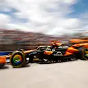 MONTREAL, QUEBEC - JUNE 08: Lando Norris of Great Britain driving the (4) McLaren MCL38 Mercedes in the Pitlane during final practice ahead of the F1 Grand Prix of Canada at Circuit Gilles Villeneuve on June 08, 2024 in Montreal, Quebec. (Photo by Chris Graythen/Getty Images)