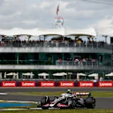NORTHAMPTON, ENGLAND - JULY 05: Nico Hulkenberg of Germany driving the (27) Haas F1 VF-24 Ferrari on track during practice ahead of the F1 Grand Prix of Great Britain at Silverstone Circuit on July 05, 2024 in Northampton, England. (Photo by Bryn Lennon - Formula 1/Formula 1 via Getty Images)