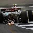 NORTHAMPTON, ENGLAND - JULY 05: Lewis Hamilton of Mercedes and Great Britain  during practice ahead of the F1 Grand Prix of Great Britain at Silverstone Circuit on July 05, 2024 in Northampton, England. (Photo by Peter Fox - Formula 1/Formula 1 via Getty Images)
