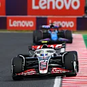 SUZUKA, JAPAN - APRIL 07: Nico Hulkenberg of Germany driving the (27) Haas F1 VF-24 Ferrari on track during the F1 Grand Prix of Japan at Suzuka International Racing Course on April 07, 2024 in Suzuka, Japan. (Photo by Clive Mason/Getty Images)