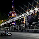 LAS VEGAS, NEVADA - NOVEMBER 22: (EDITORS NOTE: A special effects camera filter was used for this image.) Yuki Tsunoda of Japan driving the (22) Visa Cash App RB VCARB 01 on track during qualifying ahead of the F1 Grand Prix of Las Vegas at Las Vegas Strip Circuit on November 22, 2024 in Las Vegas, Nevada. (Photo by Jared C. Tilton - Formula 1/Formula 1 via Getty Images)