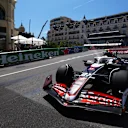 MONTE-CARLO, MONACO - MAY 25: Nico Hulkenberg of Germany driving the (27) Haas F1 VF-24 Ferrari on track during final practice ahead of the F1 Grand Prix of Monaco at Circuit de Monaco on May 25, 2024 in Monte-Carlo, Monaco. (Photo by Mark Thompson/Getty Images)