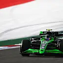 AUSTIN, TEXAS - OCTOBER 18: Zhou Guanyu of China driving the (24) Kick Sauber C44 Ferrari on track  during Sprint Qualifying ahead of the F1 Grand Prix of United States at Circuit of The Americas on October 18, 2024 in Austin, Texas. (Photo by Rudy Carezzevoli/Getty Images)