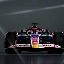 MIAMI, FLORIDA - APRIL 29: A front view of the Visa Cash App RB VCARB 01 livery prior to the Visa