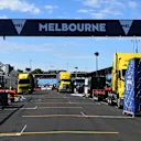The F1 paddock has been setting up in Melbourne in preparation for the Australian Grand Prix
