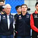 SHANGHAI, CHINA - MARCH 23: Drivers and team personnel gather for a tribute to the late Eddie