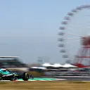 SUZUKA, JAPAN - APRIL 05: Lance Stroll of Canada driving the (18) Aston Martin F1 Team AMR25 Mercedes on track during final practice ahead of the F1 Grand Prix of Japan at Suzuka Circuit on April 05, 2025 in Suzuka, Japan. (Photo by Bryn Lennon - Formula 1/Formula 1 via Getty Images)