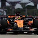 SINGAPORE, SINGAPORE - OCTOBER 04: Oscar Piastri of Australia driving the (81) McLaren MCL39 Mercedes on track during final practice ahead of the F1 Grand Prix of Singapore at Marina Bay Street Circuit on October 04, 2025 in Singapore, Singapore. (Photo by Clive Rose - Formula 1/Formula 1 via Getty Images)