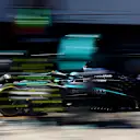 SPIELBERG, AUSTRIA - JUNE 29: George Russell of Great Britain driving the (63) Mercedes AMG Petronas F1 Team W16 makes a pitstop during the F1 Grand Prix of Austria at Red Bull Ring on June 29, 2025 in Spielberg, Austria. (Photo by Mark Thompson/Getty Images)