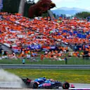 SPIELBERG, AUSTRIA - JUNE 28: Franco Colapinto of Argentina driving the (43) Alpine F1 A525 Renault kicks up gravel during qualifying ahead of the F1 Grand Prix of Austria at Red Bull Ring on June 28, 2025 in Spielberg, Austria. (Photo by Joe Portlock/Getty Images)