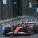 BAKU, AZERBAIJAN - SEPTEMBER 21: Lewis Hamilton of Great Britain driving the (44) Scuderia Ferrari SF-25 on track during the F1 Grand Prix of Azerbaijan at Baku City Circuit on September 21, 2025 in Baku, Azerbaijan. (Photo by Joe Portlock/Getty Images)