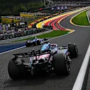 SPA, BELGIUM - JULY 25: Carlos Sainz of Spain driving the (55) Williams FW47 Mercedes leads Pierre Gasly of France driving the (10) Alpine F1 A525 Renault on track during practice ahead of the F1 Grand Prix of Belgium at Circuit de Spa-Francorchamps on July 25, 2025 in Spa, Belgium. (Photo by Mark Sutton - Formula 1/Formula 1 via Getty Images)