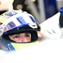 SPA, BELGIUM - JULY 25: Isack Hadjar of France and Visa Cash App Racing Bulls prepares to drive in the garage during Sprint qualifying ahead of the F1 Grand Prix of Belgium at Circuit de Spa-Francorchamps on July 25, 2025 in Spa, Belgium. (Photo by Rudy Carezzevoli/Getty Images)