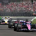 IMOLA, ITALY - MAY 18: Pierre Gasly of France driving the (10) Alpine F1 A525 Renault leads Charles Leclerc of Monaco driving the (16) Scuderia Ferrari SF-25 and Isack Hadjar of France driving the (6) Visa Cash App Racing Bulls VCARB 02 on track during the F1 Grand Prix of Emilia-Romagna at Autodromo Internazionale Enzo e Dino Ferrari on May 18, 2025 in Imola, Italy. (Photo by Rudy Carezzevoli/Getty Images)