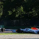 IMOLA, ITALY - MAY 16: Isack Hadjar of France driving the (6) Visa Cash App Racing Bulls VCARB 02 crashes during practice ahead of the F1 Grand Prix of Emilia-Romagna at Autodromo Internazionale Enzo e Dino Ferrari on May 16, 2025 in Imola, Italy. (Photo by Malcolm Griffiths - Formula 1/Formula 1 via Getty Images)
