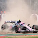 NORTHAMPTON, ENGLAND - JULY 05: Franco Colapinto of Argentina driving the (43) Alpine F1 A525 Renault runs off track during qualifying ahead of the F1 Grand Prix of Great Britain at Silverstone Circuit on July 05, 2025 in Northampton, England. (Photo by Clive Rose/Getty Images)