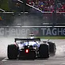 MONZA, ITALY - SEPTEMBER 07: Carlos Sainz of Spain driving the (55) Williams FW47 Mercedes spins during the F1 Grand Prix of Italy at Autodromo Nazionale Monza on September 07, 2025 in Monza, Italy. (Photo by Joe Portlock/Getty Images)
