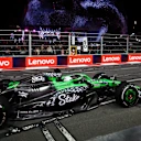 LAS VEGAS, NEVADA - NOVEMBER 22: Nico Hulkenberg of Germany driving the (27) Kick Sauber C45 Ferrari on track during the F1 Grand Prix of Las Vegas at Las Vegas Strip Circuit on November 22, 2025 in Las Vegas, Nevada. (Photo by Hector Vivas/Getty Images)