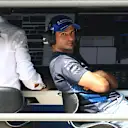 MEXICO CITY, MEXICO - OCTOBER 24: Carlos Sainz of Spain and Williams on the pit wall during practice ahead of the F1 Grand Prix of Mexico at Autodromo Hermanos Rodriguez on October 24, 2025 in Mexico City, Mexico. (Photo by Bryn Lennon - Formula 1/Formula 1 via Getty Images)
