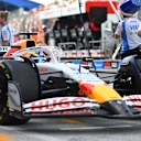 ZANDVOORT, NETHERLANDS - AUGUST 29: Isack Hadjar of France driving the (6) Visa Cash App Racing Bulls VCARB 02 in the Pitlane during practice ahead of the F1 Grand Prix of Netherlands at Circuit Zandvoort on August 29, 2025 in Zandvoort, Netherlands. (Photo by Rudy Carezzevoli/Getty Images)