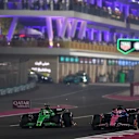 LUSAIL CITY, QATAR - NOVEMBER 30: Nico Hulkenberg of Germany driving the (27) Kick Sauber C45 Ferrari and Pierre Gasly of France driving the (10) Alpine F1 A525 Renault battle for track position during the F1 Grand Prix of Qatar at Lusail International Circuit on November 30, 2025 in Lusail City, Qatar. (Photo by Clive Rose - Formula 1/Formula 1 via Getty Images)