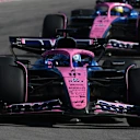 AUSTIN, TEXAS - OCTOBER 19: Pierre Gasly of France driving the (10) Alpine F1 A525 Renault leads Franco Colapinto of Argentina driving the (43) Alpine F1 A525 Renault on track during the F1 Grand Prix of United States at Circuit of The Americas on October 19, 2025 in Austin, Texas. (Photo by Clive Mason/Getty Images)