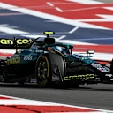 AUSTIN, TEXAS - OCTOBER 17: Fernando Alonso of Spain driving the (14) Aston Martin F1 Team AMR25 Mercedes on track during Sprint Qualifying ahead of the F1 Grand Prix of United States at Circuit of The Americas on October 17, 2025 in Austin, Texas. (Photo by Mark Sutton - Formula 1/Formula 1 via Getty Images)