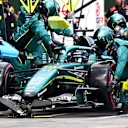 MELBOURNE, AUSTRALIA - MARCH 08: Lance Stroll of Canada driving the (18) Aston Martin F1 Team AMR26 Honda makes a pitstop during the F1 Grand Prix of Australia at Albert Park Grand Prix Circuit on March 08, 2026 in Melbourne, Australia. (Photo by Mark Sutton - Formula 1/Formula 1 via Getty Images)