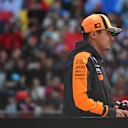 SHANGHAI, CHINA - MARCH 15: Lando Norris of Great Britain and McLaren on the drivers parade prior to the F1 Grand Prix of China at Shanghai International Circuit on March 15, 2026 in Shanghai, China. (Photo by Rudy Carezzevoli/Getty Images)