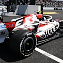 SUZUKA, JAPAN - MARCH 27: Oliver Bearman of Great Britain driving the (87) Haas F1 VF-26 Ferrari leaves the pitlane during practice ahead of the F1 Grand Prix of Japan at Suzuka Circuit on March 27, 2026 in Suzuka, Japan. (Photo by Mark Sutton - Formula 1/Formula 1 via Getty Images)