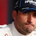 SUZUKA, JAPAN - MARCH 28: Sixteenth placed qualifier Carlos Sainz of Spain and Williams is interviewed during qualifying ahead of the F1 Grand Prix of Japan at Suzuka Circuit on March 28, 2026 in Suzuka, Japan. (Photo by Clive Rose - Formula 1/Formula 1 via Getty Images)