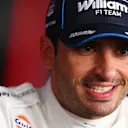 SUZUKA, JAPAN - MARCH 28: Sixteenth placed qualifier Carlos Sainz of Spain and Williams is