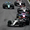 MONTREAL, QUEBEC - MAY 24: Gabriel Bortoleto of Brazil driving the (5) Audi F1 Team R26 leads Pierre Gasly of France driving the (10) Alpine F1 A526 Mercedes on track during the F1 Grand Prix of Canada at Circuit Gilles-Villeneuve on May 24, 2026 in Montreal, Quebec. (Photo by James Sutton - Formula 1/Formula 1 via Getty Images)