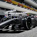 MIAMI, FLORIDA - MAY 01: Gabriel Bortoleto of Brazil driving the (5) Audi F1 Team R26 in the Pitlane during practice ahead of the F1 Grand Prix of Miami at Miami International Autodrome on May 01, 2026 in Miami, Florida. (Photo by Mark Sutton - Formula 1/Formula 1 via Getty Images)