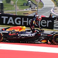 SPIELBERG, AUSTRIA - JUNE 29: Max Verstappen of the Netherlands and Oracle Red Bull Racing climbs